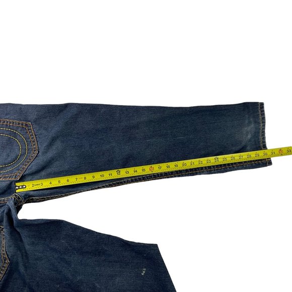 TRUE RELIGION Billy Super T Y2K Retro  jeans size 42 100% cotton - Picture 8 of 11
